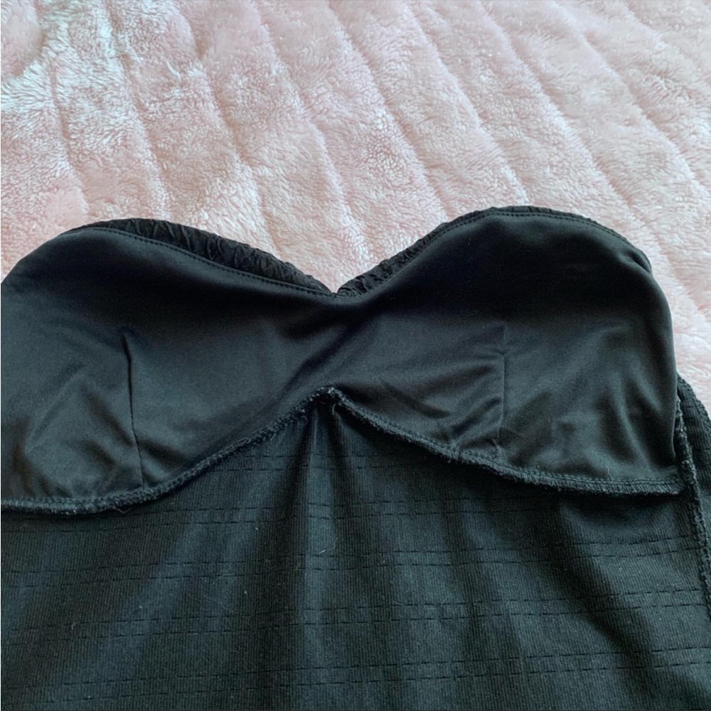 Body Central Black Crepe Strapless Dress - Picture 3 of 5
